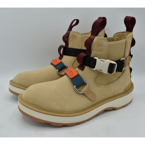 Sorel Womens Size 7.5 Hi-Line EQ Ceramic Suede Waterproof Chelsea Boots Shoes - Picture 1 of 9
